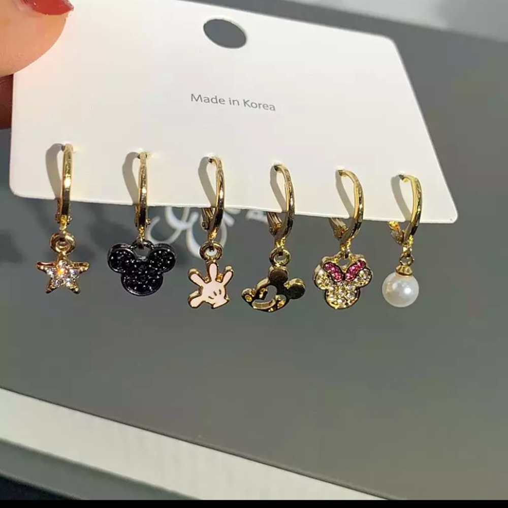 Minnie Mouse Earrings Hook Set
